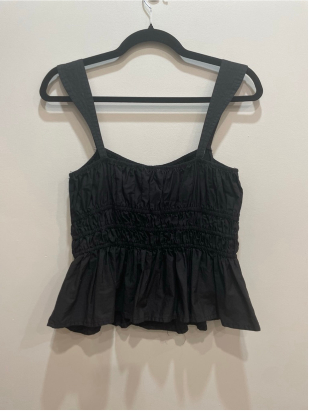Moon River Black Corset Milkmaid Tank Top L Button Front Dark Fairy Romantic - Picture 4 of 7